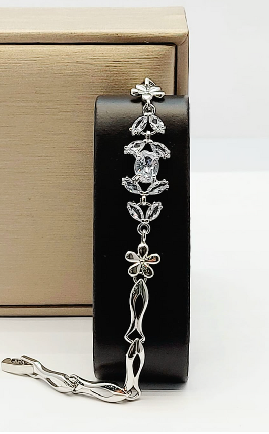 Pulsera Plateada Clip