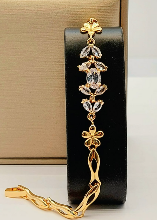Pulsera Dorada Clip