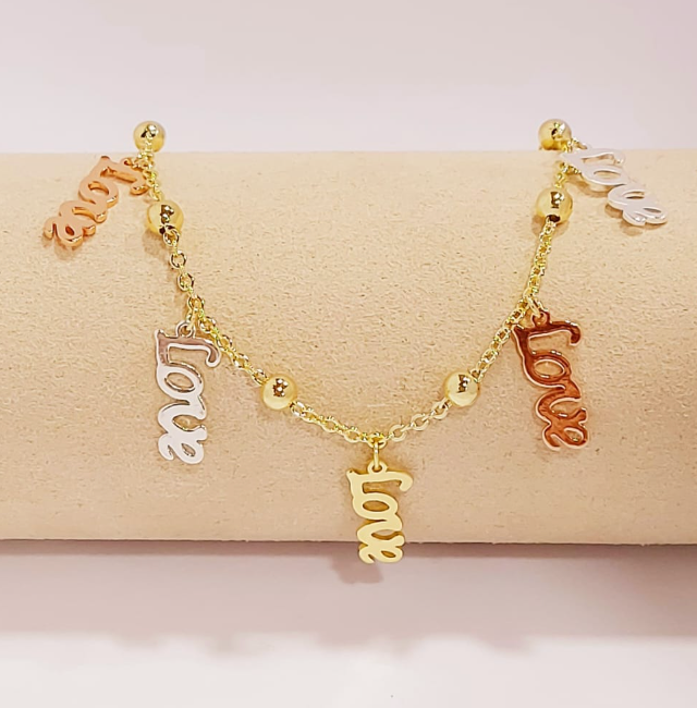 Pulsera broche Love