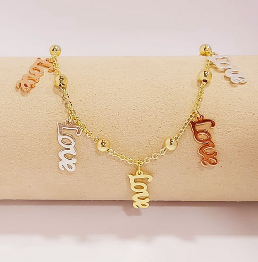 Pulsera broche Love