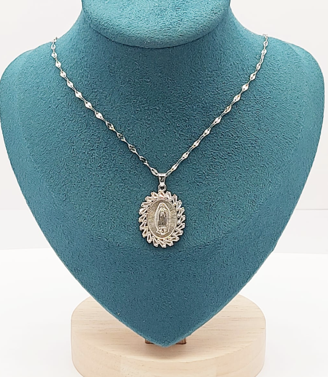 Cadena Virgen Plateada