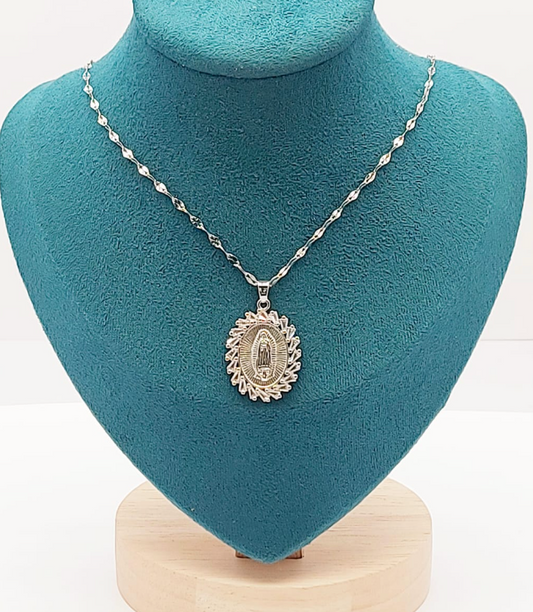 Cadena Virgen Plateada