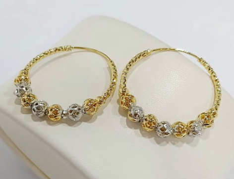 Argollas mediana acero inoxidable