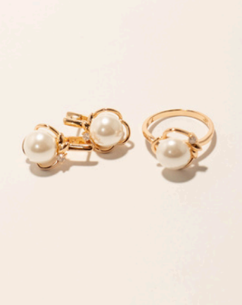 Juegos aritos mas anillo perla
