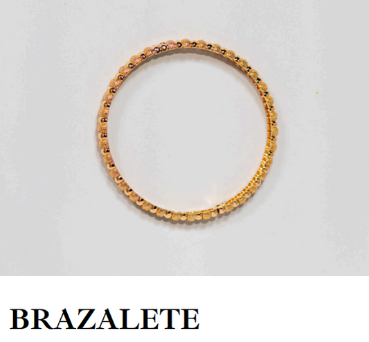 Brazalete baño de oro