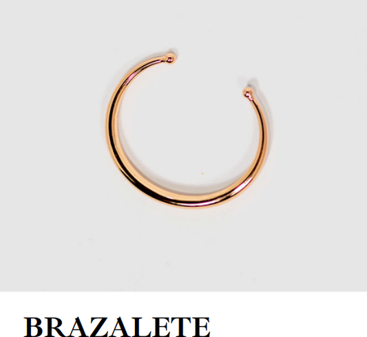 Brazalete abierto baño de oro