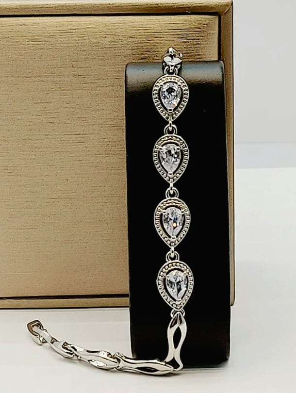 Pulsera Plateada Clip