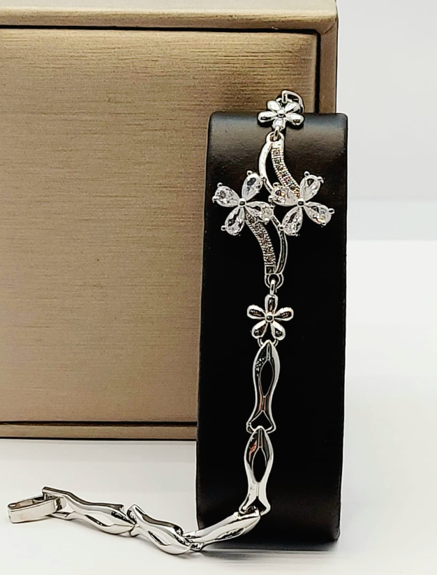Pulsera Plateada Clip