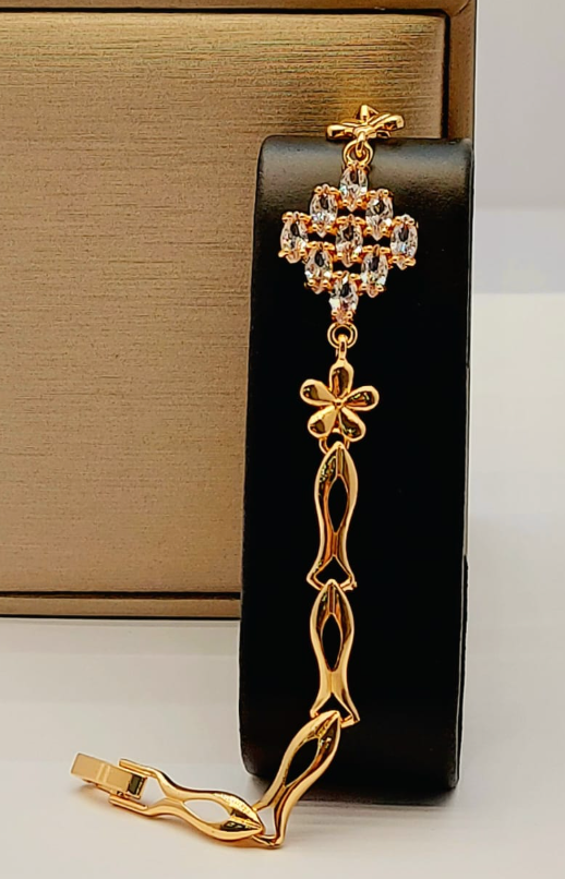 Pulsera Dorada Clip