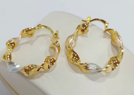 Argollas mediana acero inoxidable