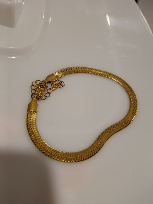 Pulsera Dorada Lisa